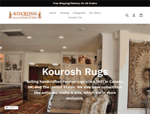 Tablet Screenshot of kouroshrugs.com